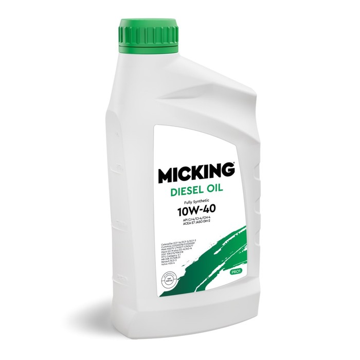 фото Масло моторное micking diesel oil pro1, 10w-40 cj-4/ci-4/ch-4 e7 a3/b3, синтетическое, 1 л 1023526