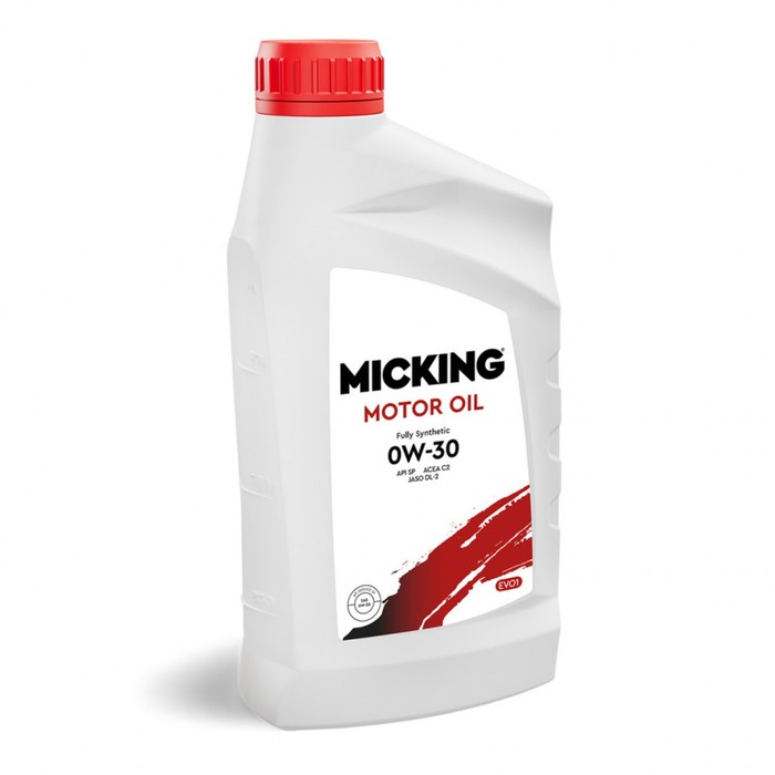 Масло моторное Micking Motor Oil EVO1, 0W-30 API SP ACEA C2, синтетическое, 1 л