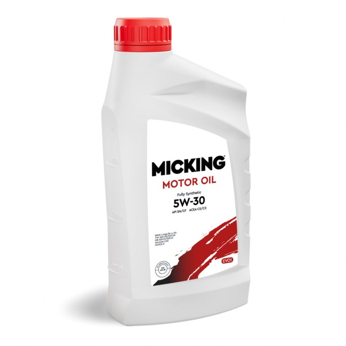 Масло моторное Micking Motor Oil EVO1, 5W-30 SN/CF C2/C3 , синтетическое, 1 л