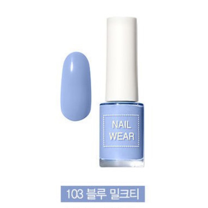 

Лак для ногтей Nail wear 103. Blue Milk Tea