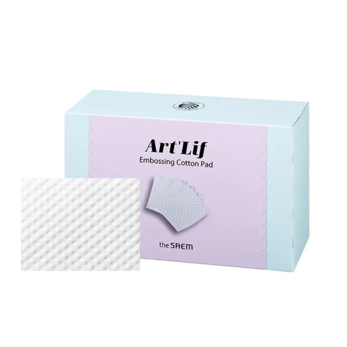 

Пэды для лица хлопковые очищающие в наборе Art'Lif Embossing Cotton Pad набор, 220 шт