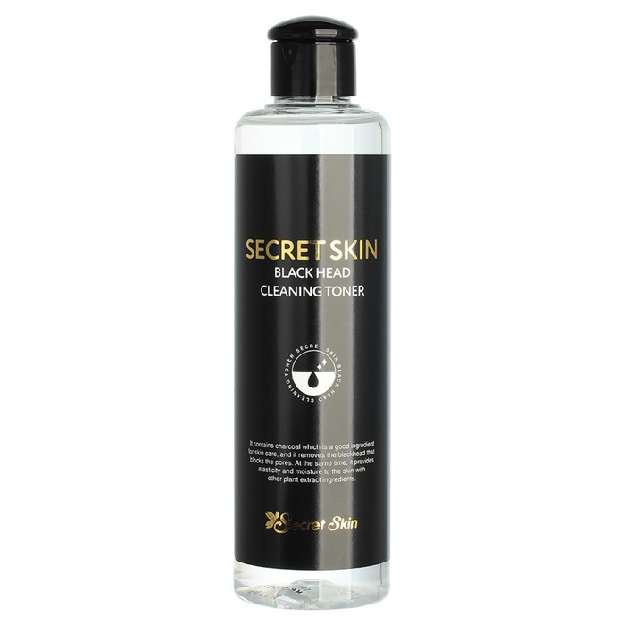 Тонер для лица Secret Skin Black Head Cleansing Toner, с древесным углём, 250 мл