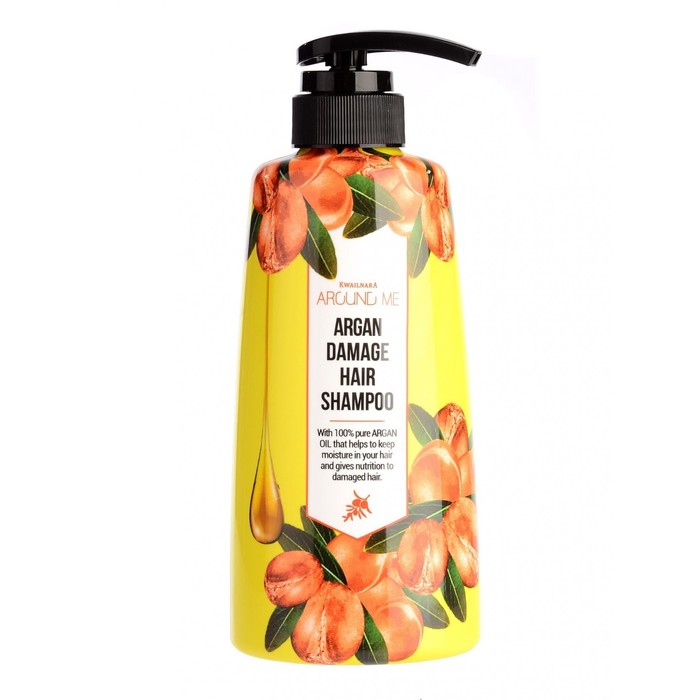 

Шампунь для поврежденных волос Around me Argan Hair Shampoo 500мл