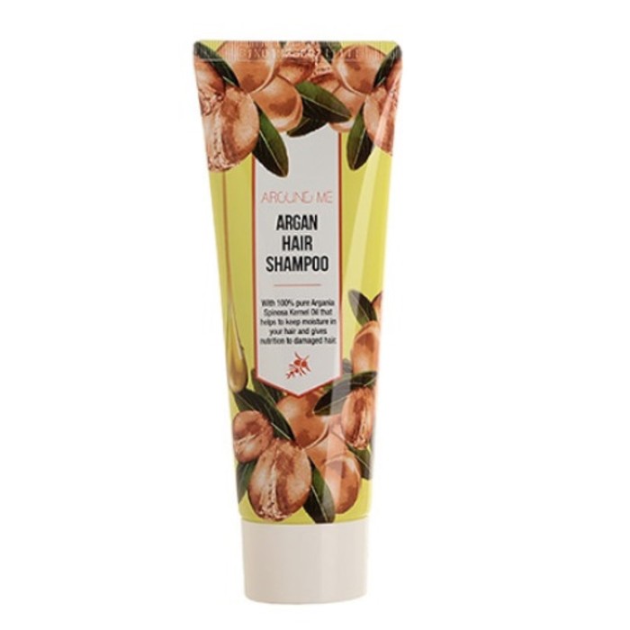 

Шампунь для поврежденных волос Around Me Argan Hair Shampoo, 70 мл