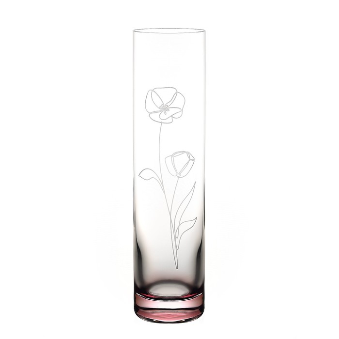 Ваза Crystalex, хрустальное стекло, высота 24 см ваза фигурная gala cracle white 24 см стекло