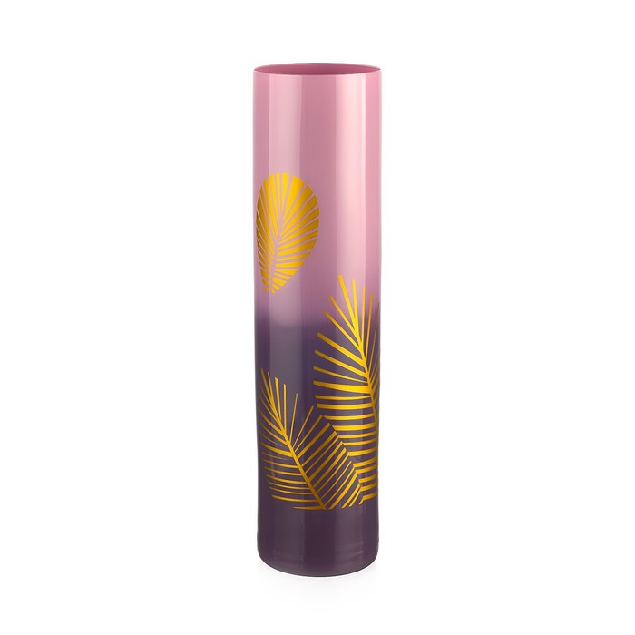 Ваза Crystalex, высота 24 см, цвет фиолетовый ваза ivaldi amber высота 24 см