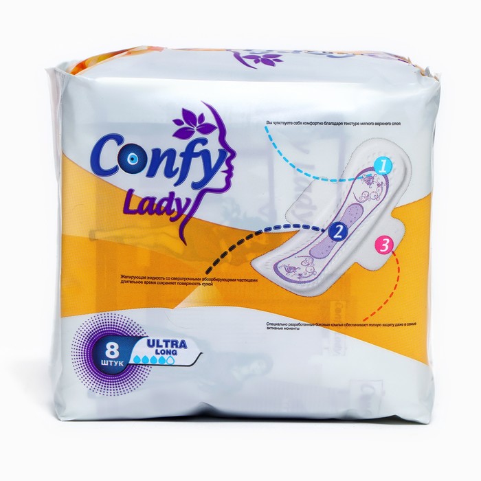 

Прокладки Confy Lady, Ultra long, 8 шт