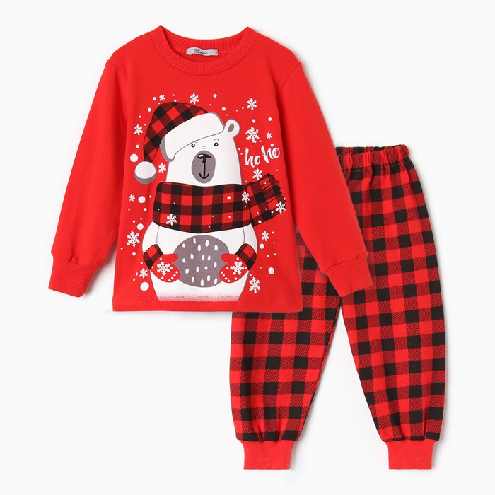 Пижама для мальчика, цвет красный, рост 92 см пижама luneva размер пижама для мальчика цвет красный рост 92 см красный