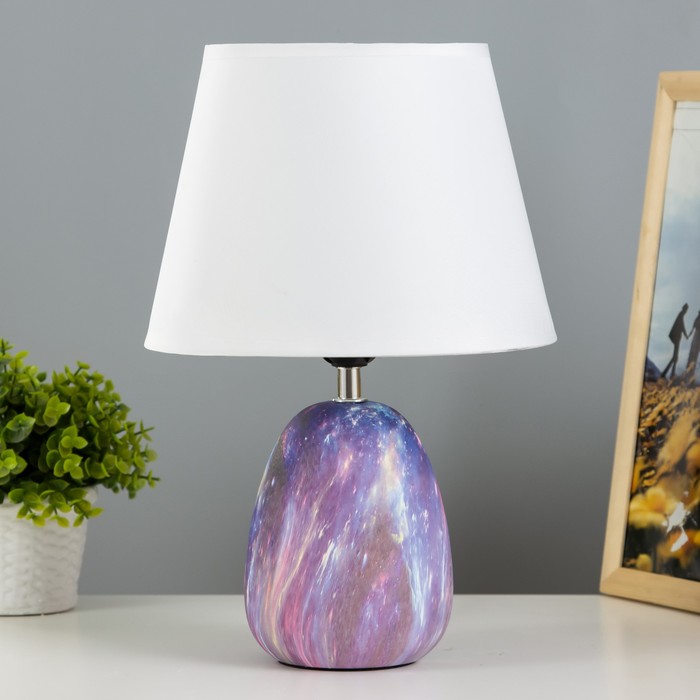 Настольная лампа Косетт Е27 40Вт фиолетовый 22,5х22,5х32,5 см RISALUX
