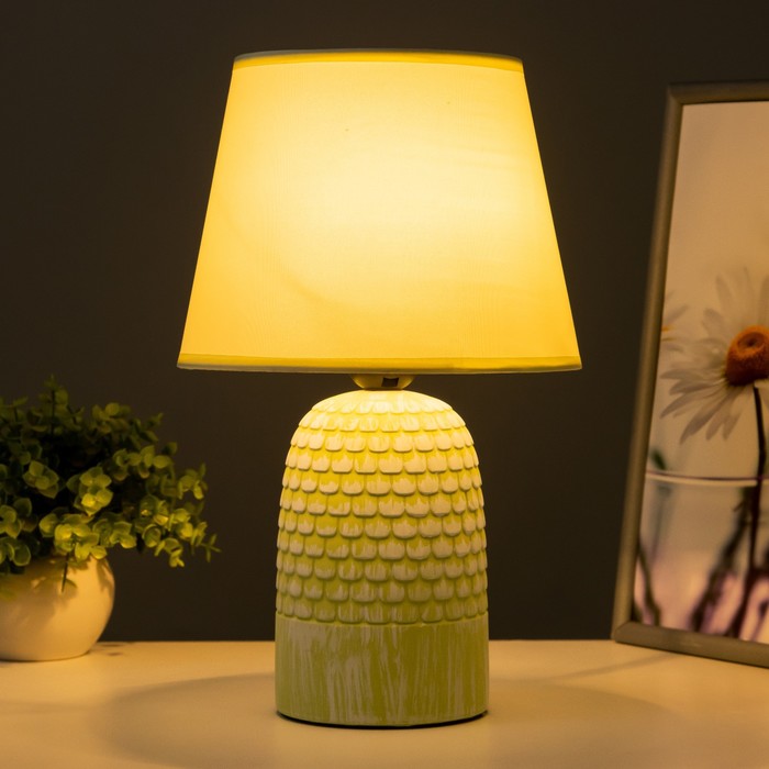 фото Настольная лампа "арабика" e27 40вт мятный 20х20х33 см risalux
