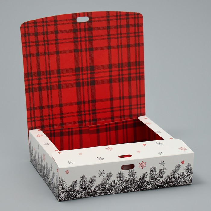 коробка складная теропром 7007606 двухсторонняя winter 20 × 18 × 5 см Коробка складная двухсторонняя «Тепла и уюта », 20 х 18 х 5 см
