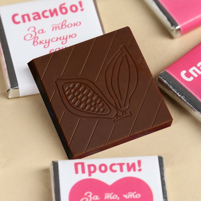 

Молочный шоколад в коробке "Любимой мамочке", 5 г 12 шт