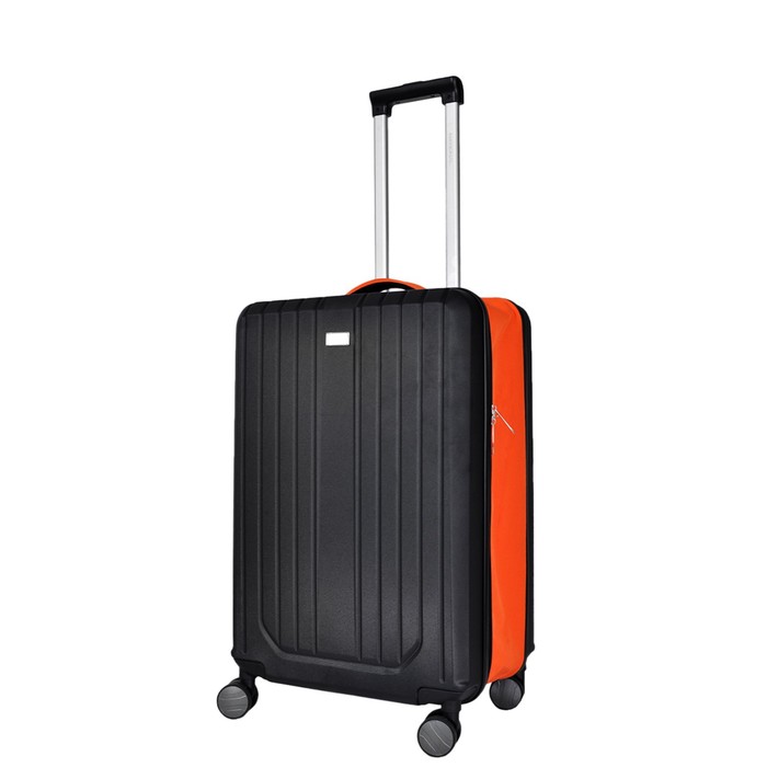 чемодан national nlt101 s черный Чемодан National NLT105, S, чёрный/оранжевый