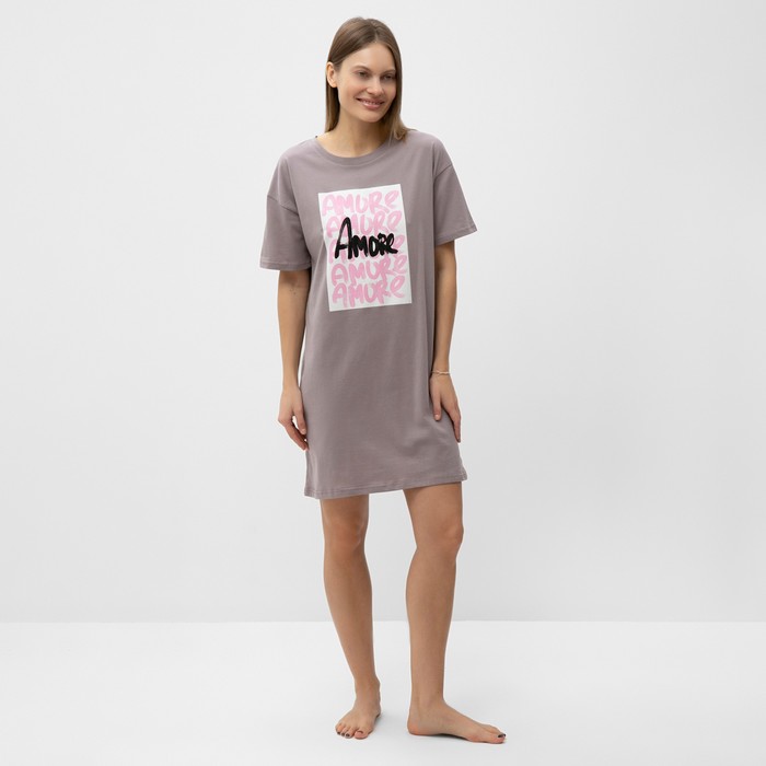 

Ночная сорочка женская, цвет сиреневый, размер 48