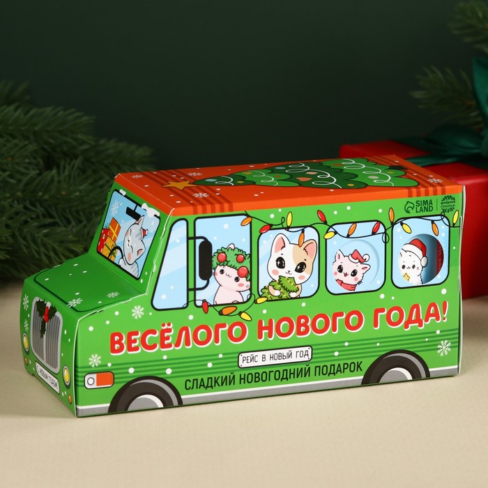 Детский сладкий подарок «Веселого года» в коробке с окошками, 500 г.