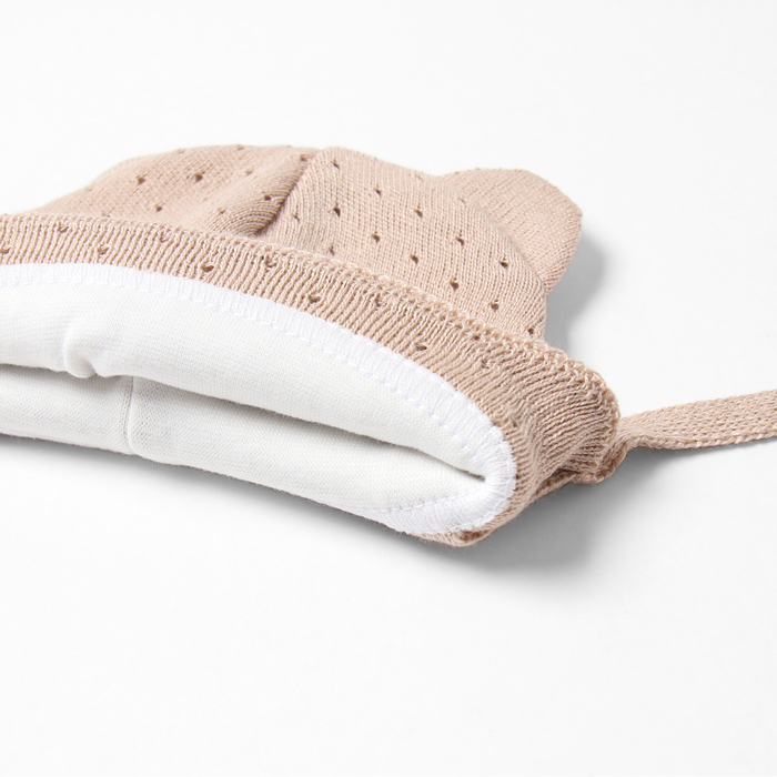 фото Шапка детская minaku, р-р 35-40, цвет бежевый