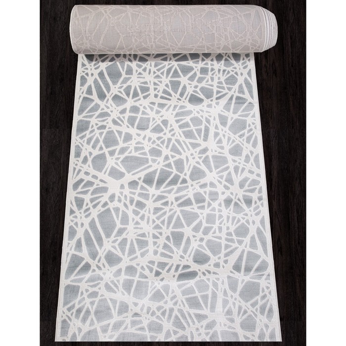 

Ковровая дорожка Miranda d967, размер 120x2500 см, цвет blue-cream