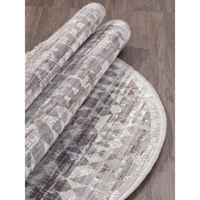 

Ковёр овальный Moda 1450, размер 160x230 см, цвет acik gri