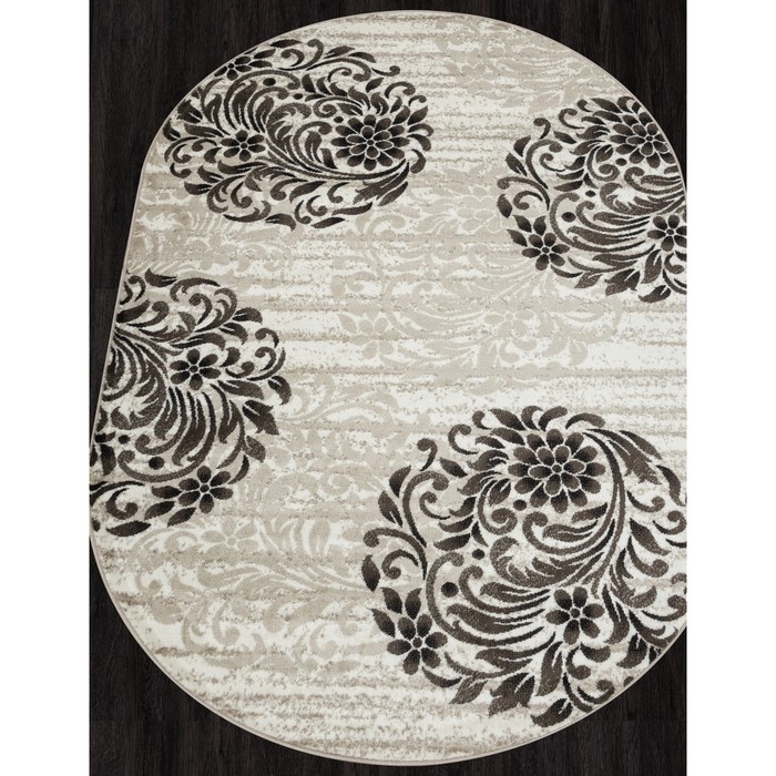 

Ковёр овальный Luxe, размер 150x230 см, цвет cream-brown