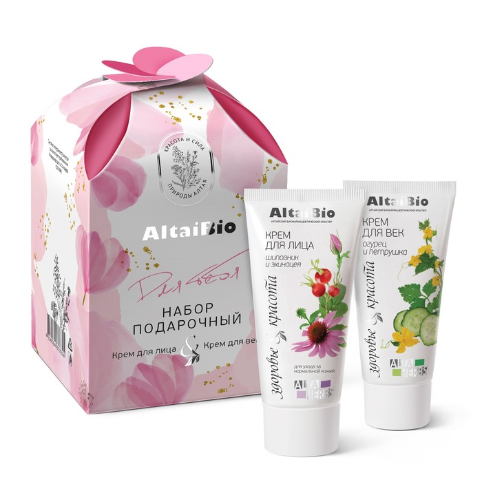 

Подарочный набор AltaiBio "Для тебя", крем для лица 50 мл + крем-гель для век 30 мл