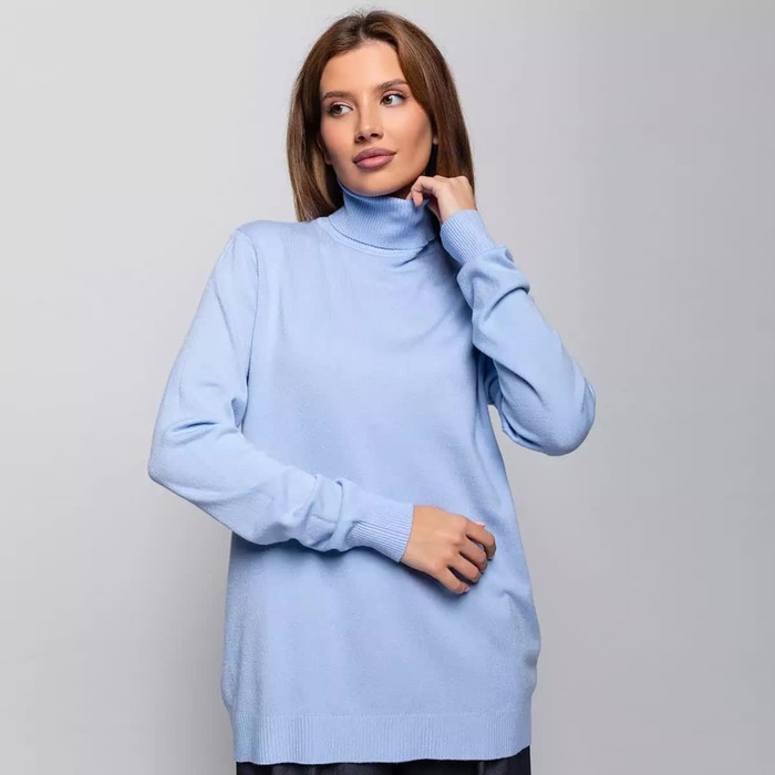 

Водолазка женская цвет голубой, размер ONE SIZE (46-50)