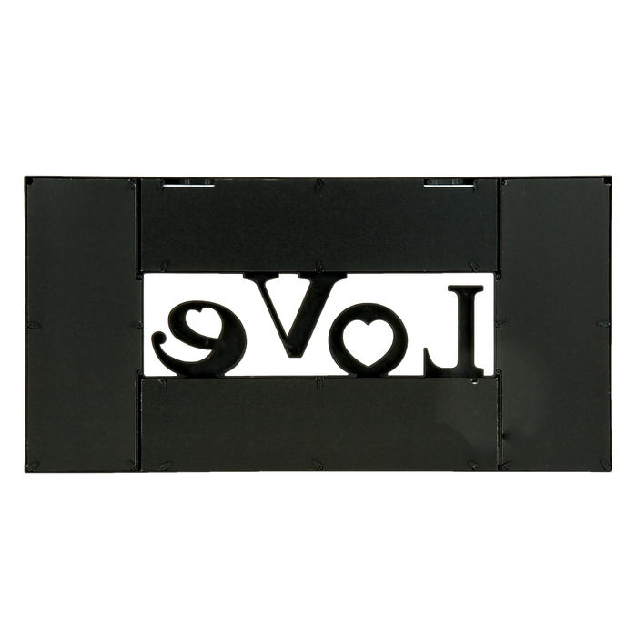 Фоторамка на 10 фото LOVE, черная, 10х15 см, 13х18 см