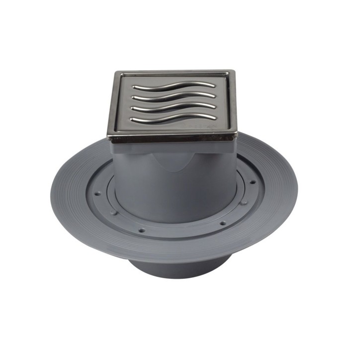 

Трап PESTAN Confluo Standard 13000069, 100х100 мм, d=50 мм, гидро+сухой затвор, вертик.
