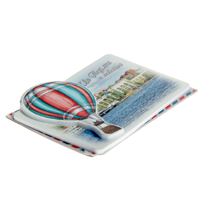 Магнит с воздушным шаром «Из Перми с любовью»