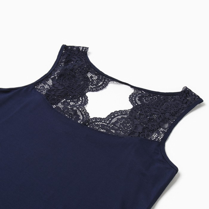 Ночная сорочка женская, цвет синий, размер 48
