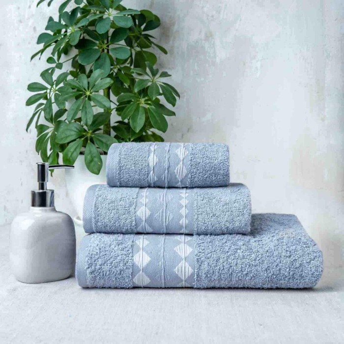 

Полотенце махровое, размер 50x90 см, цвет серый