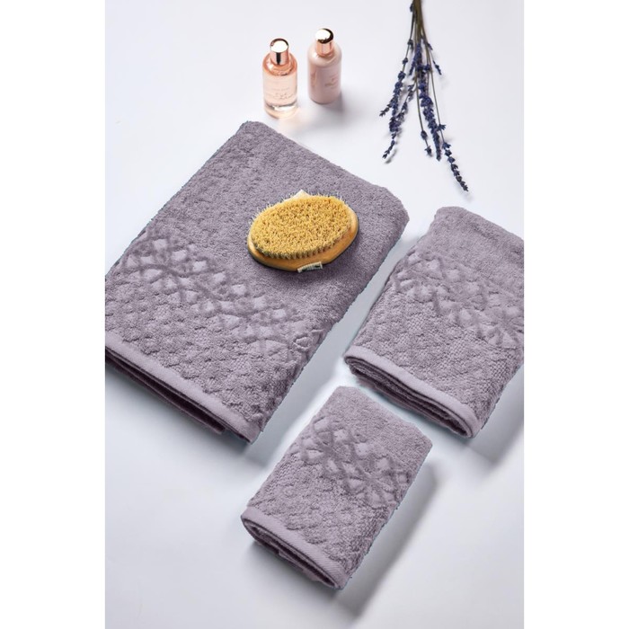 

Полотенце махровое, размер 50x90 см, цвет сиреневый