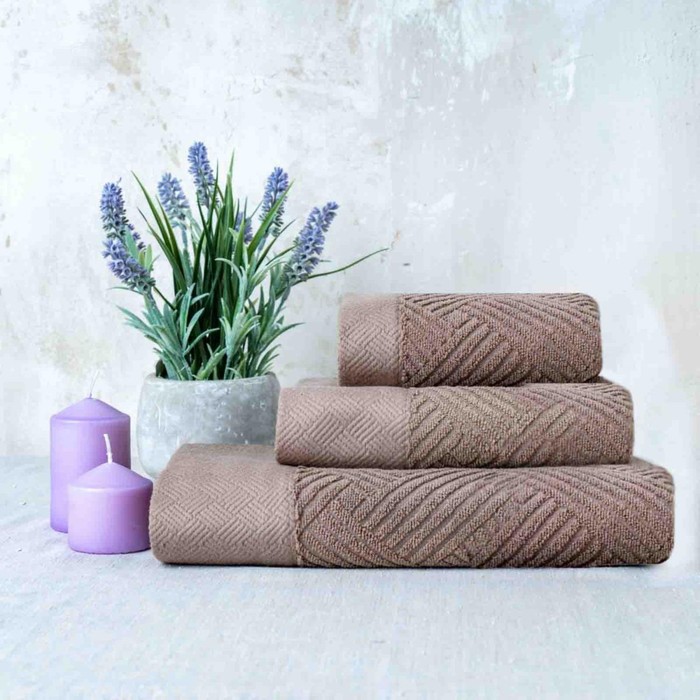 

Полотенце махровое, размер 70x130 см, цвет тауп