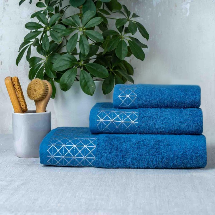 

Полотенце махровое, размер 70x130 см, цвет джинс