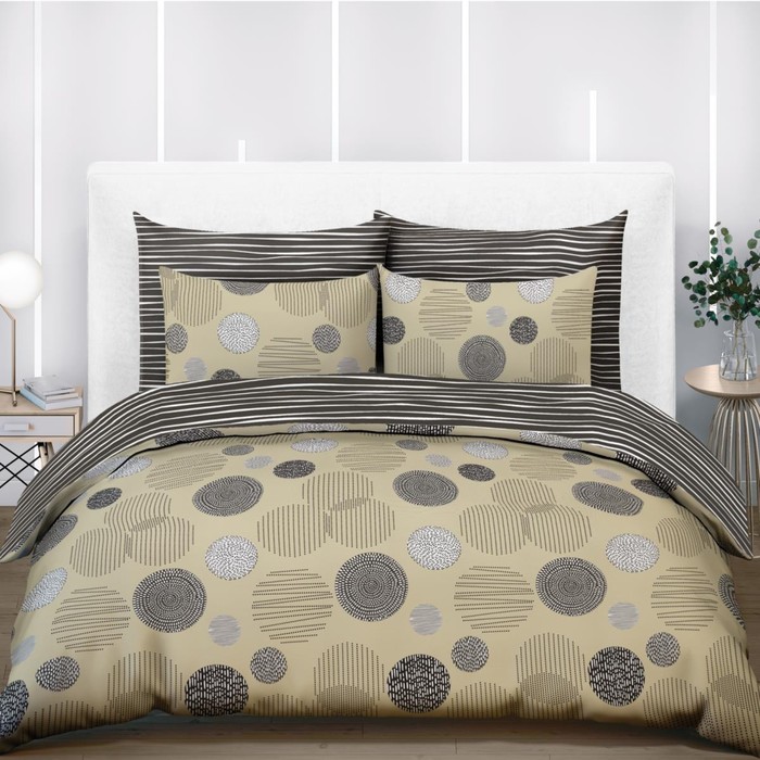 

Постельное бельё 1.5 сп, размер 150x220 см, 145x215 см, 70x70 см - 2 шт