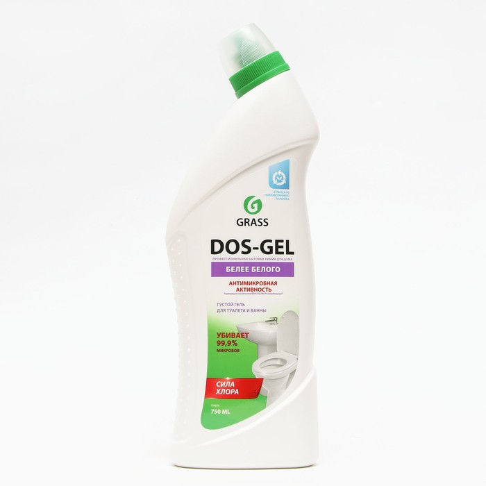 Дезинфицирующий чистящий гель Dos-Gel, 750 г чистящий гель dos gel premium для туалета и ванны 750 мл