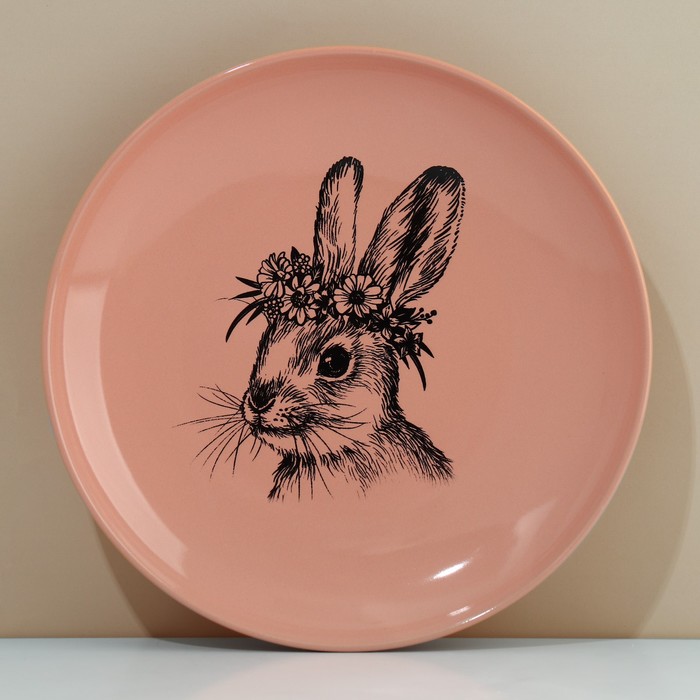 фото Тарелка «зайка», 25,5 см dolce ceramo.