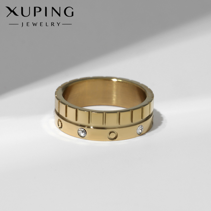 

Кольцо XUPING статус, цвет белый в золоте, размер 18