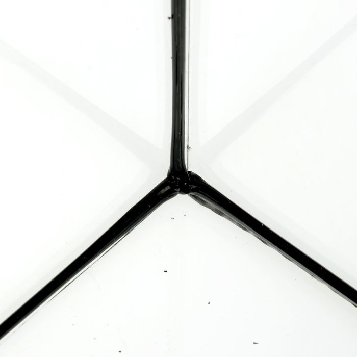 Аквариум панорамный с крышкой, 40 литров, 51 х 23 х 34/39,5 см, чёрный