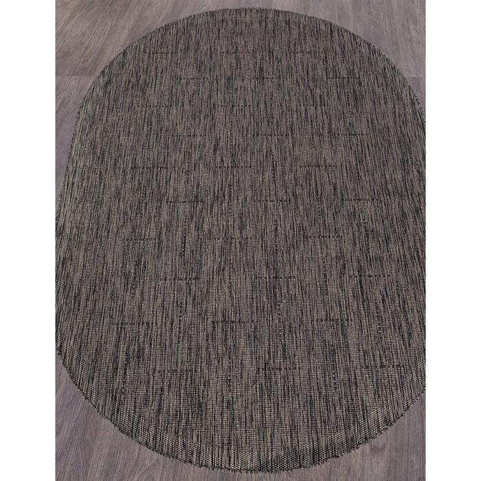 

Ковёр овальный Vegas s008, размер 200x100 см, цвет d.gray-black