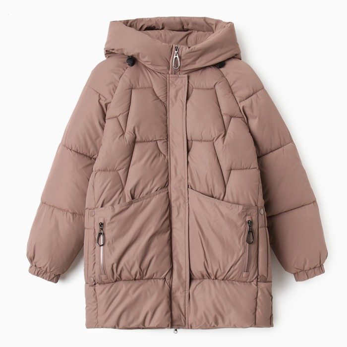 Куртка женская зимняя, цвет бежевый, размер 54 куртка женская размер 54 цвет бежевый