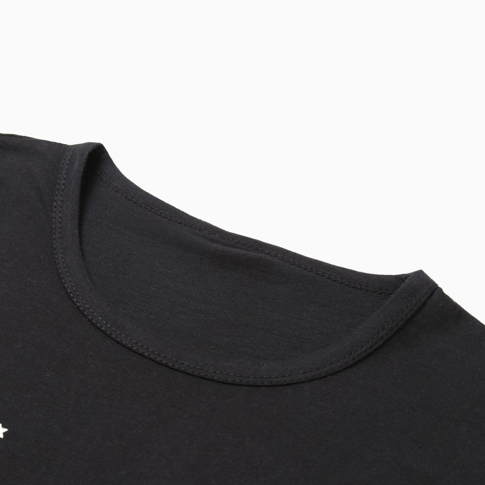 фото Комплект женский домашний (футболка/бриджи), цвет чёрный/серый, размер 46 milena