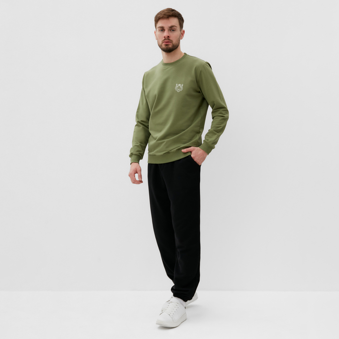 фото Толстовка мужская mist men's casual размер 54, зеленый