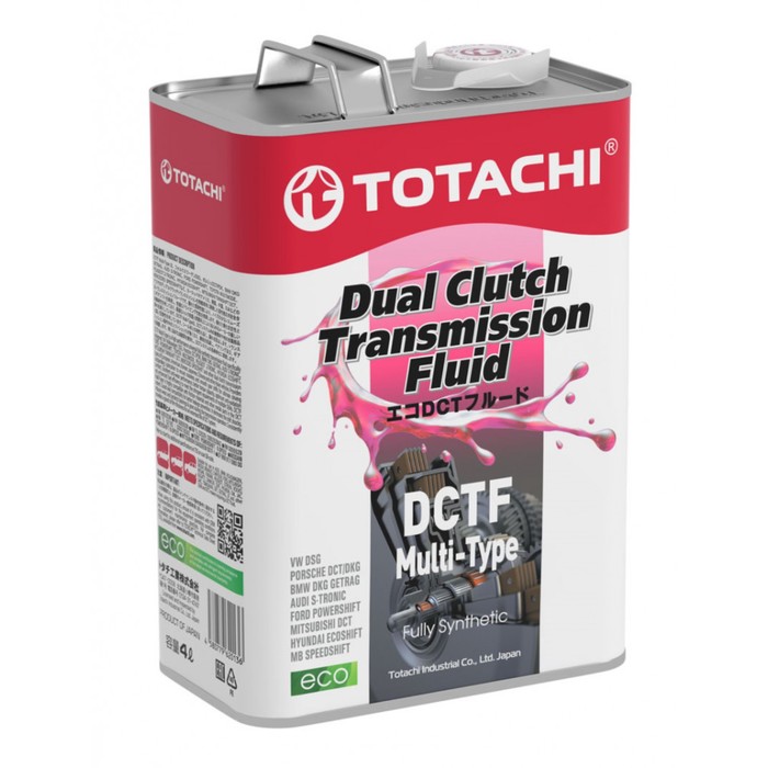 Масло трансмиссионное Totachi DCTF MULTI-TYPE, синтетическое, 4 л масло трансмиссионное motul high torque dctf 20 л