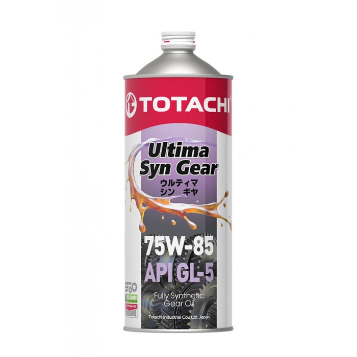 Масло трансмиссионное Totachi Ultima Syn Gear 75W-85, GL-5, синтетическое, 1 л масло трансмиссионное totachi niro hd euro syn gear 75w 90 синтетическое 205 л
