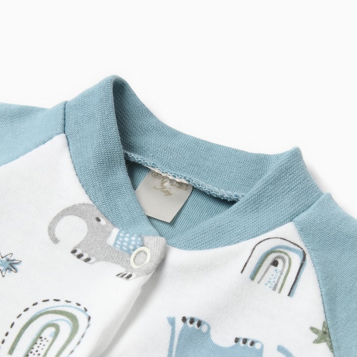 фото Комбинезон детский, цвет белый/слоны, рост 62 см my little kitty