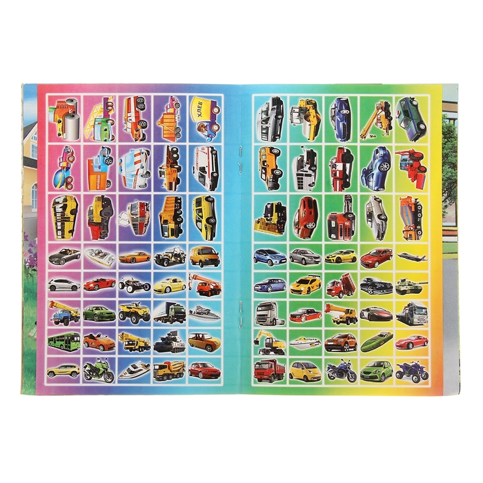 книжка с наклейками Умная техника