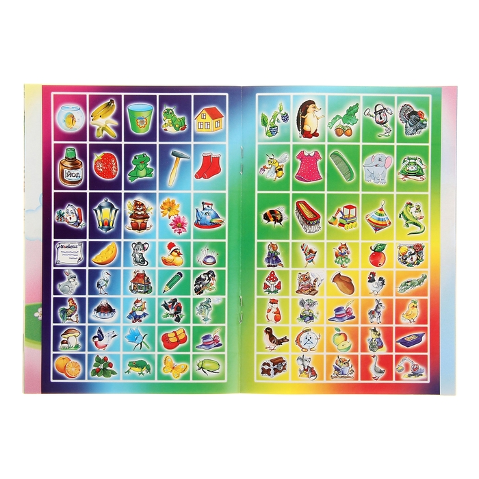 Книжка с наклейками "Азбука в картинках"