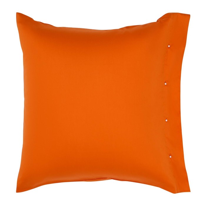 Наволочка, размер 70х70 см, цвет оранжевый