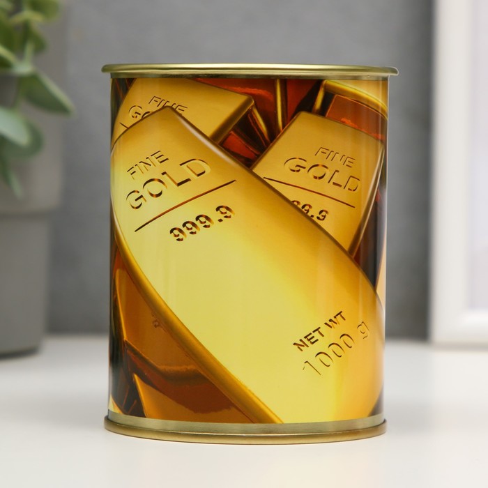 Копилка-банка металл Золотой резерв копилка банка металл кинь монетку