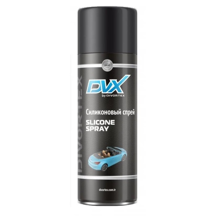 Смазка силиконовая DVX Slicone Spray, аэрозоль, 400 мл смазка универсальная dvx synthetic transparent liquid grease spray with ep синтетическая аэрозоль 400 мл